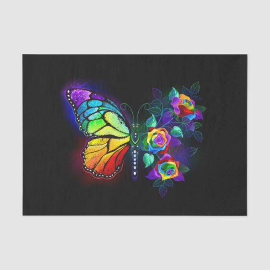 Regenbogenschmetterling Seidenpapier (Vorderseite)