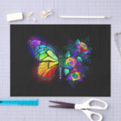 Regenbogenschmetterling Seidenpapier (Handwerk)