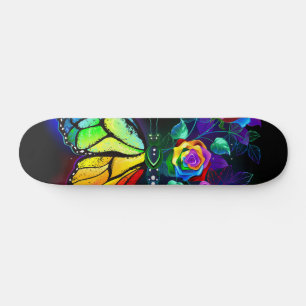 Regenbogenschmetterling Skateboard