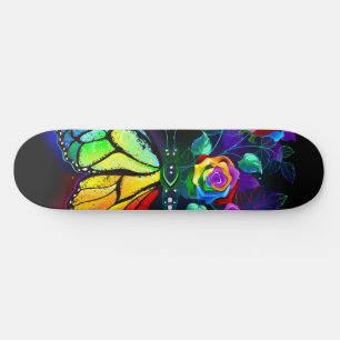Regenbogenschmetterling Skateboard