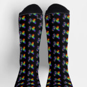 Regenbogenschmetterling Socken (Oben)