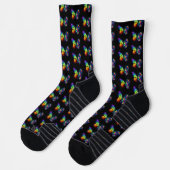 Regenbogenschmetterling Socken (Links)