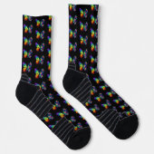 Regenbogenschmetterling Socken (Rechts)