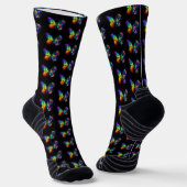 Regenbogenschmetterling Socken (Gewinkelt)