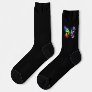 Regenbogenschmetterling Socken
