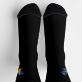Regenbogenschmetterling Socken (Oben)