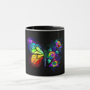 Regenbogenschmetterling Tasse