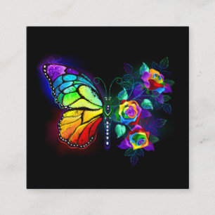 Regenbogenschmetterling Telefonnummerkarte