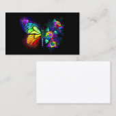 Regenbogenschmetterling Terminkarte (Vorne/Hinten)
