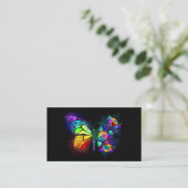Regenbogenschmetterling Terminkarte (Stehend Vorderseite)