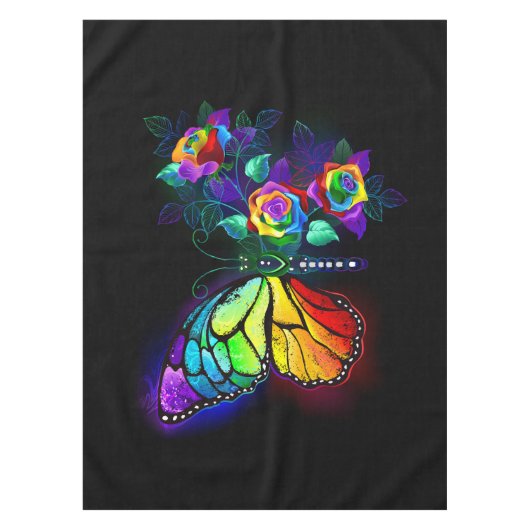 Regenbogenschmetterling Tischdecke (Vorderseite)