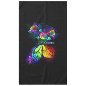 Regenbogenschmetterling Tischdecke (Vorderseite)