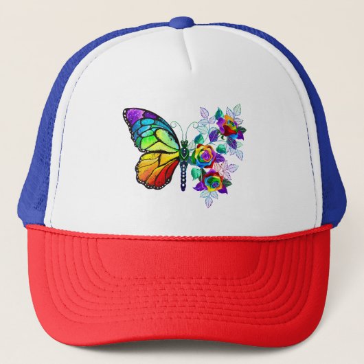 Regenbogenschmetterling Truckerkappe (Vorderseite)