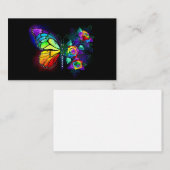 Regenbogenschmetterling Visitenkarte (Vorne/Hinten)