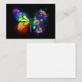 Regenbogenschmetterling Visitenkarte (Vorne/Hinten)