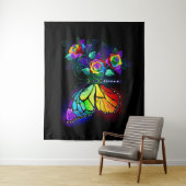 Regenbogenschmetterling Wandteppich (Beispiel)