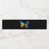 Regenbogenschmetterling Wasserflaschenetikett (Einzelnes Label)