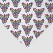 Regenbogenschmetterling (weiß) - Gewebepapier Seidenpapier (Detail)