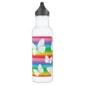 Regenbogenschmetterlinge Edelstahlflasche (Rechts)