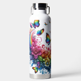 Regenbogenschmetterlinge Trinkflasche