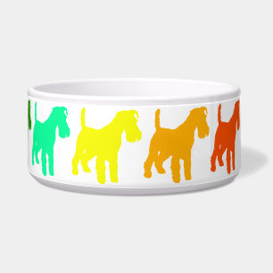 Regenbogenschnauzer-Haustier-Schüssel Napf