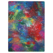 Regenbogenschräge Klemmbrett (Rückseite)