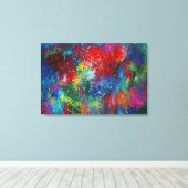 Regenbogenschräge Leinwanddruck (Insitu (Holzboden))