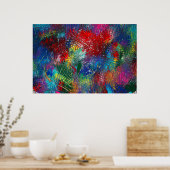 Regenbogenschräge Poster (Küche)