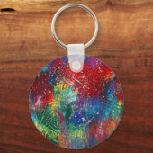Regenbogenschräge Schlüsselanhänger (Rückseite)
