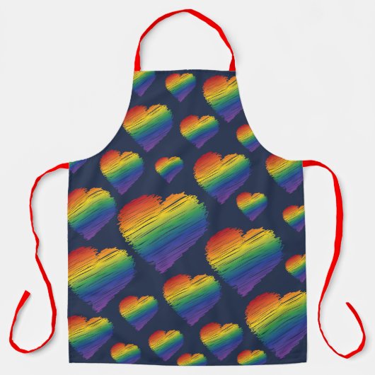 Regenbogenschreiber Schürze (Vorderseite)