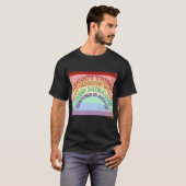 Regenbogenschrift T-Shirt (Vorne ganz)
