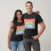 Regenbogenschrift T-Shirt (Unisex)