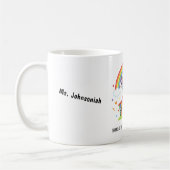 Regenbogenschule Lächelnde Sonne Weltbester Lehrer Kaffeetasse (Links)