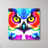 Regenbogenschüssel Gestrickte Leinwand (Vorderseite)