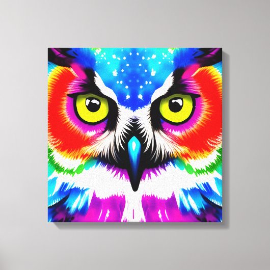 Regenbogenschüssel Gestrickte Leinwand (Vorderseite)