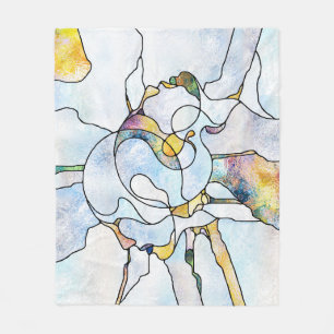 Regenbogenschütze, Buntglaseinheit Fleecedecke