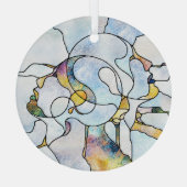 Regenbogenschütze, Buntglaseinheit Ornament Aus Glas (Rückseite)