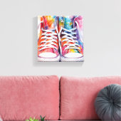 Regenbogenschütze Wasserfarbe Leinwanddruck (Insitu (Wohnzimmer))