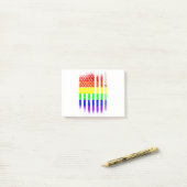 Regenbogenschwanz Post-it Klebezettel (Auf Schreibtisch)