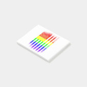 Regenbogenschwanz Post-it Klebezettel (angewinkelt)