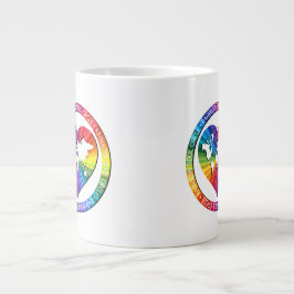 Regenbogenseelenkreis Jumbo-Tasse