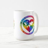 Regenbogenseelenkreis Kaffeetasse (VorderseiteRechts)