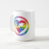Regenbogenseelenkreis Kaffeetasse (Vorderseite Links)