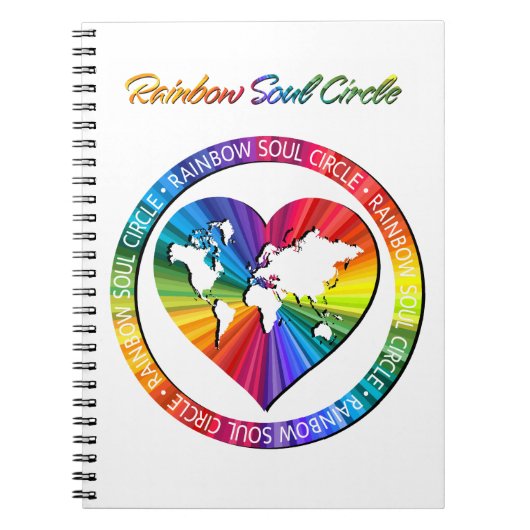 Regenbogenseelenkreis Notizblock (Vorderseite)