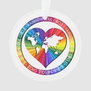 Regenbogenseelenkreis Ornament