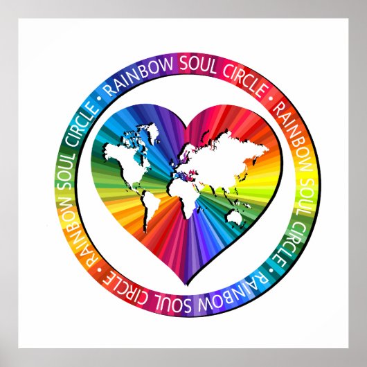 Regenbogenseelenkreis Poster (Vorne)