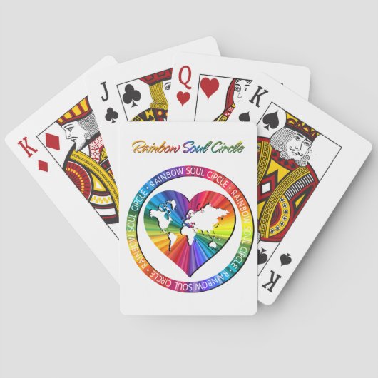 Regenbogenseelenkreis Spielkarten (Rückseite)