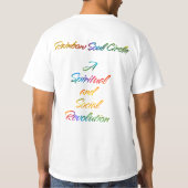 Regenbogenseelenkreis T-Shirt (Rückseite)