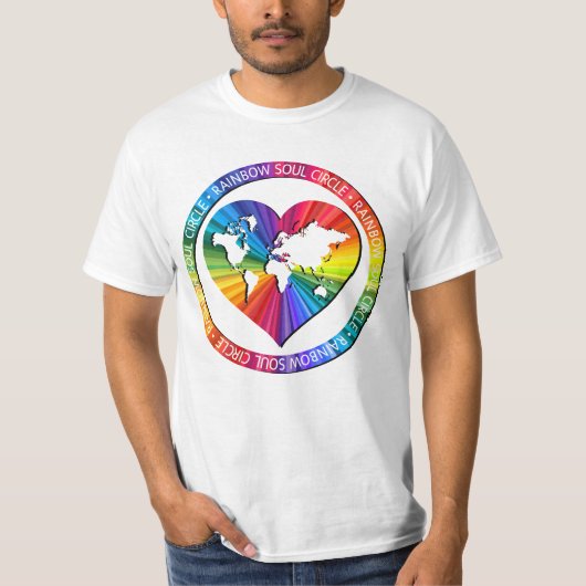 Regenbogenseelenkreis T-Shirt (Vorderseite)