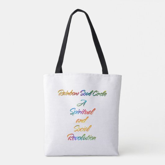 Regenbogenseelenkreis Tasche (Rückseite)